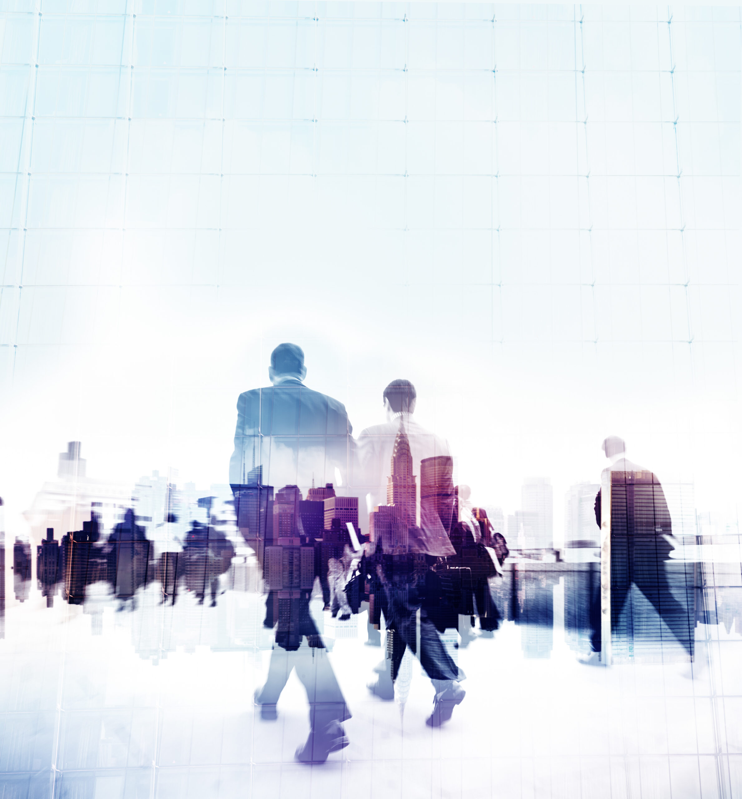 Business People Rush Hour Walking Commuting City Concept